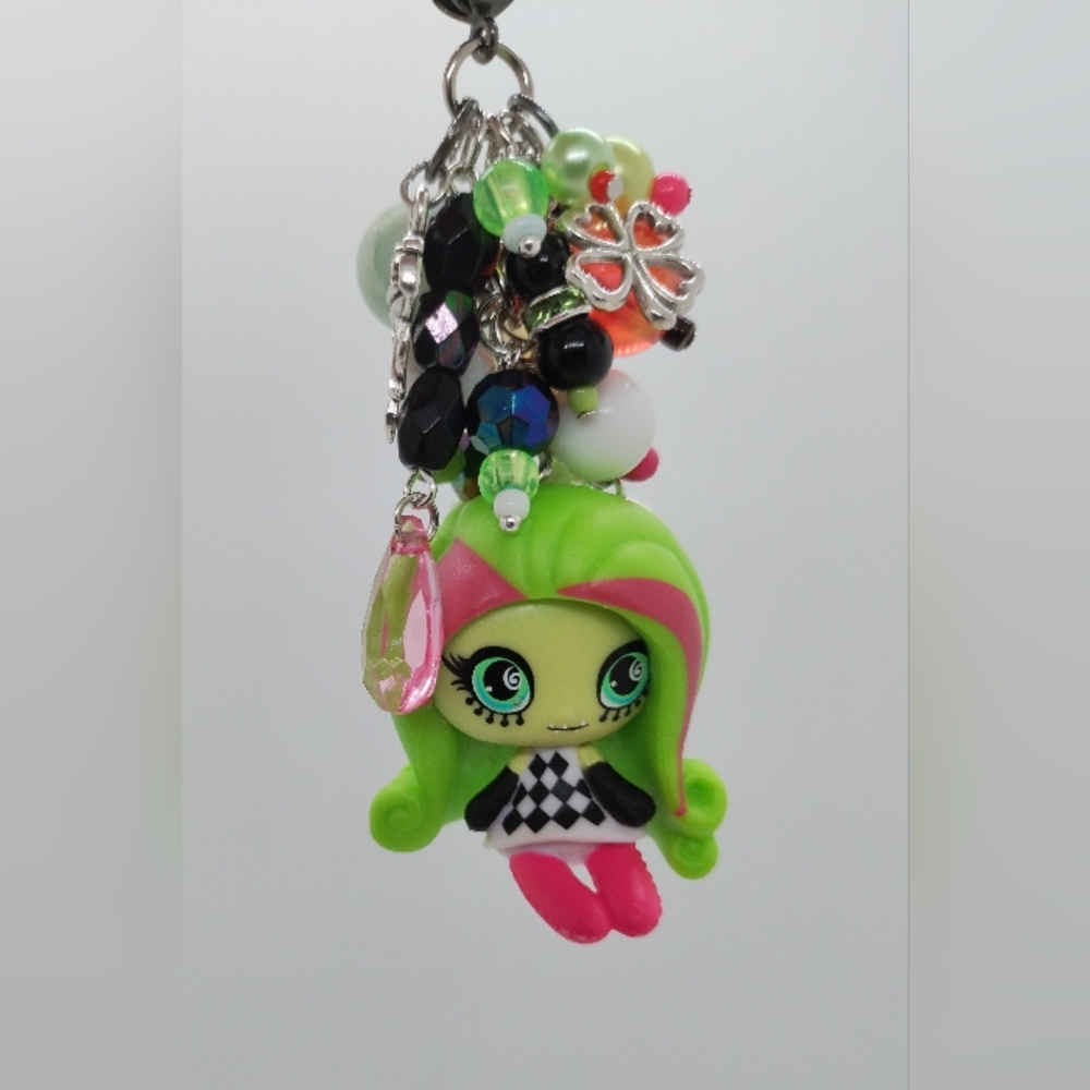 Venus McFlytrap Monster High Keychain Purse Charm Backpack Handmade Mini Figure